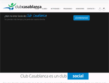 Tablet Screenshot of clubcasablanca.com.mx